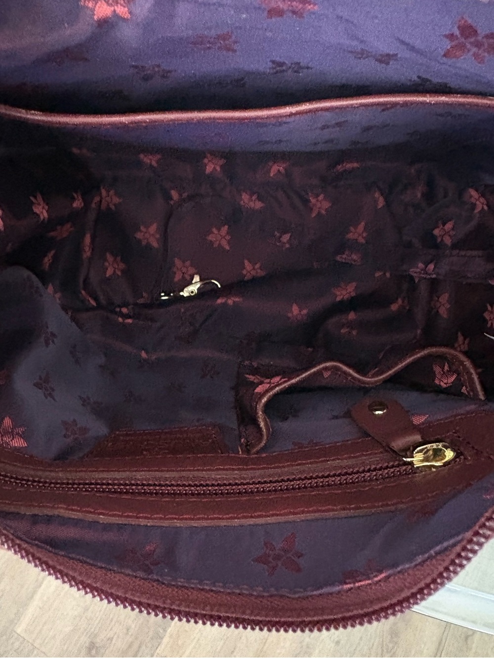 š¤š¤ANUSCHKA CLASSIC HAND PAINTED LEATHER HOBO SHOULDER BAG! š¤š¤ - Picture 8 of 8